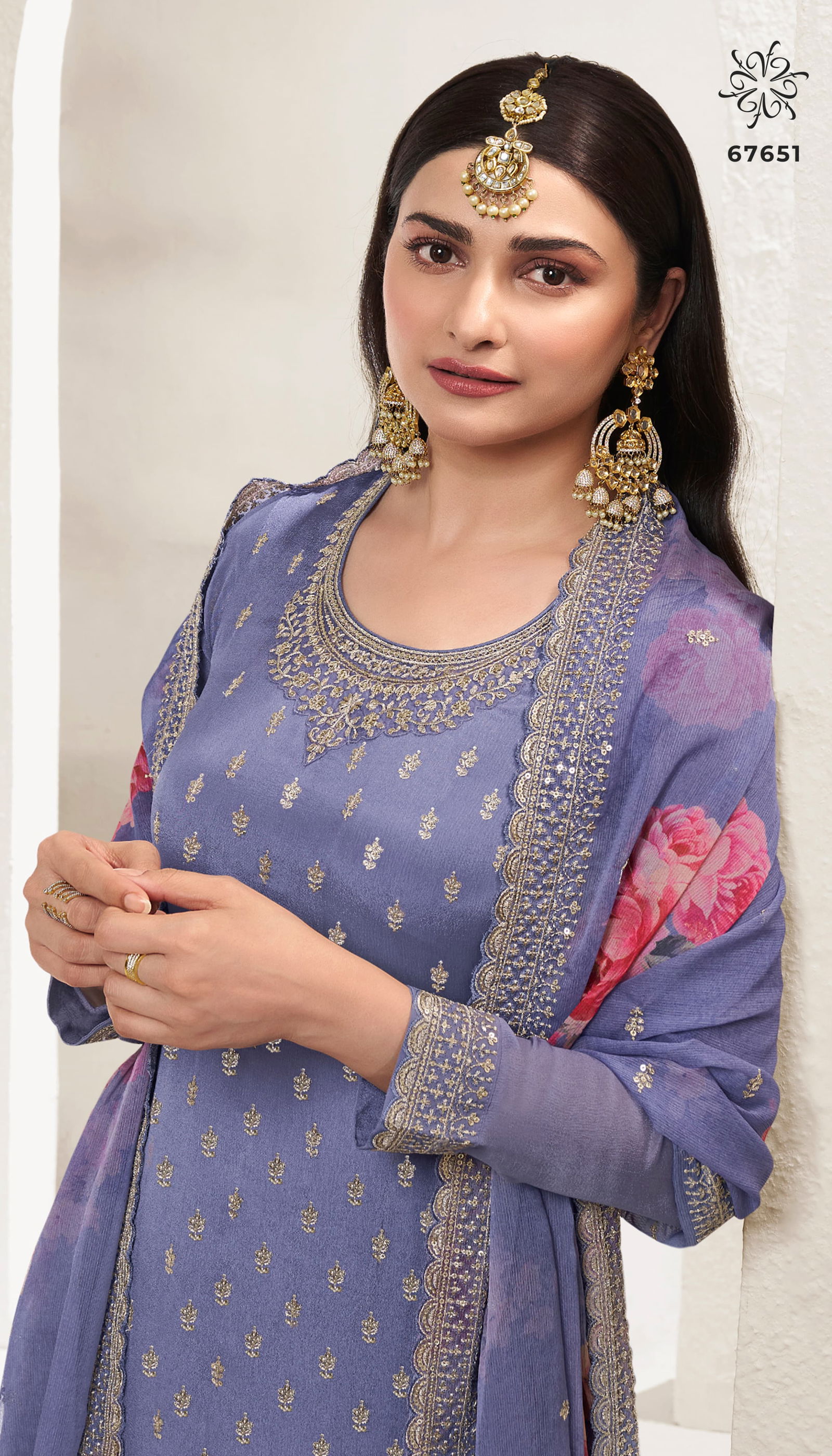 Shalini By Vinay Chinon Embroidery Wedding Salwar Suit Wholesale Market